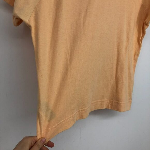 Adidas Originals peach mesh illusion neck  short sleeve cropped t - shirt Med - Picture 12 of 15